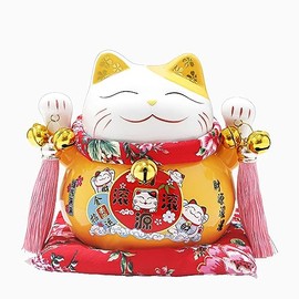Maneki Neko Money Box Figurine for Good Luck, Increase Luck and Money Ceramic, Miscellaneous Goods, Interior Decoration, Entrance, Cat Figurine, Prosperous Business, Stylish, Housewarming, Opening