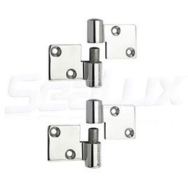 SeaLux Marine Cast 316 Stainless Steel Heavy Duty Take-Apart Removable Hinges for Companionway Door and Panels for Boats, RV (2 x Left)