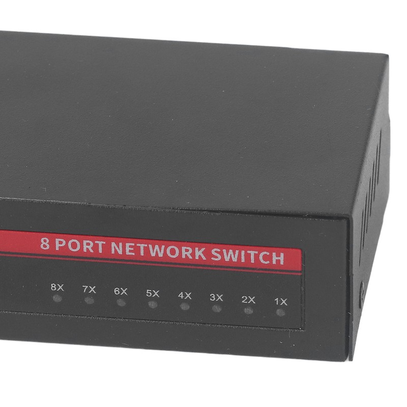 8 Port Gigabit PoE Switch Sturdy Metal Fanless Plug and