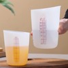 Mocrcrel Set of 3 Silicone Flexible Measuring Cups with Marking,