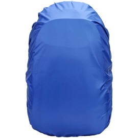 KARAFURA Waterproof Backpack Cover, 6 Colors, Storage Bag Included, PU Coating, Strong Winds, Rainfall, Mountain Climbing, Travel, Work, School, Convenient, Drop Prevention Design, blue (light)