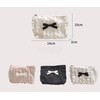 QNI Cute Makeup Bag Lace Bow Patchwork Storage Bag Travel