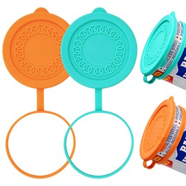 2Pack Silicone Powder Cleanser Lids for Bar Keepers Friend,Comet,Ajax Powder Cleanser 12oz&21oz Powder Cleanser Cover Cap Moisture Resistance,Cleanser Accessory Keep Powder Dry