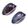 Mozacona 2pcs Ceramic Coffee Scoops Coffee Bean Weighing Bowls Tea