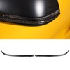 2pcs Side Rearview Mirror Trim ABS Carbon Fiber Color Wing