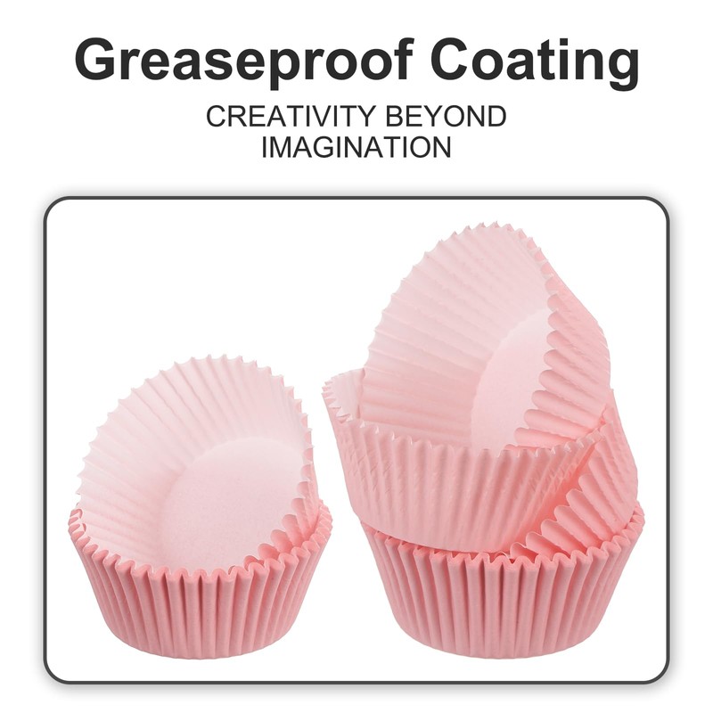 sourcing map 100 Pcs Cupcake Liners, Muffins Paper Baking Cups