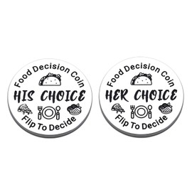 Honeymoon Gifts for Wife Wedding Gifts for Newlyweds Couple Food Decider Token Couples Gift Ideas for Boyfriend Girlfriend Birthday Anniversary Date Night Gift for Husband Wife Food Decision Token