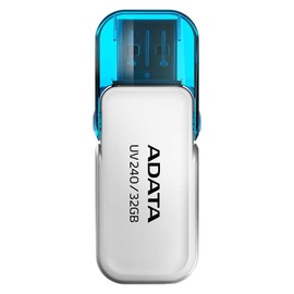PSA Kit 10 Piezas Memoria USB 32 GB ADATA (Modelo AUV240-32G-RWH) Flash Drive 2.0, Compatibilidad Completa, USB Tipo A con Capucha Abatible, COMPUTO Y PAPELERIA (Blanco)