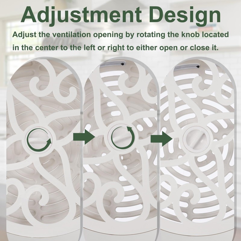 PATIKIL 4 Inch Round Air Vent Cover, 6 Pack ABS