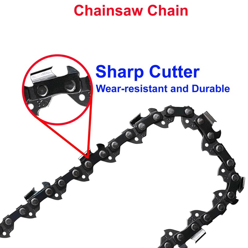 Amlits 2PCS 8 Inch Pole Saw Chain for Dewalt DCPS620B
