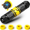 PEBA IP68 Waterproof Cable Connector, 3-Pin, Plug-in Waterproof Cable Connector,