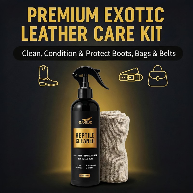 Exotic Leather Cleaner & Conditioner Spray – Cleans, Conditions &