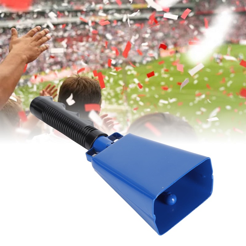 Cow Bell Noise Maker with Handle Loud Cheering Hand Bell