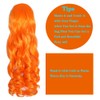 YUDAOHAIR 14 Inch Pony tail Extension Orange Freedom Curl Clip