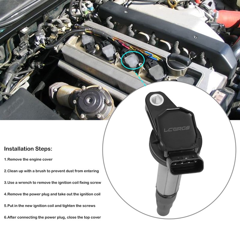 Pack of 4 Ignition Coil Compatible with 1.8 L4 Toyota