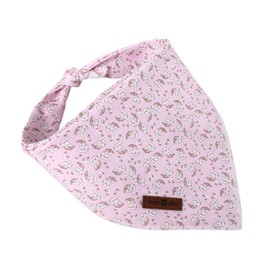 Lionet Paws Dog Bandana, Swan Pet Bandanas Cotton Washable Boys Girls Square Dog Bib Neckerchief Dog Bandanas for Small Medium Large Dogs