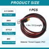 MECCANIXITY XT60 to O Ring Terminal Cable, 12AWG 5 ft