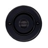 Modern Living Wired Flush Fitting Doorbell Push Button, 76mm (3") Diameter, in Black with Black Centre