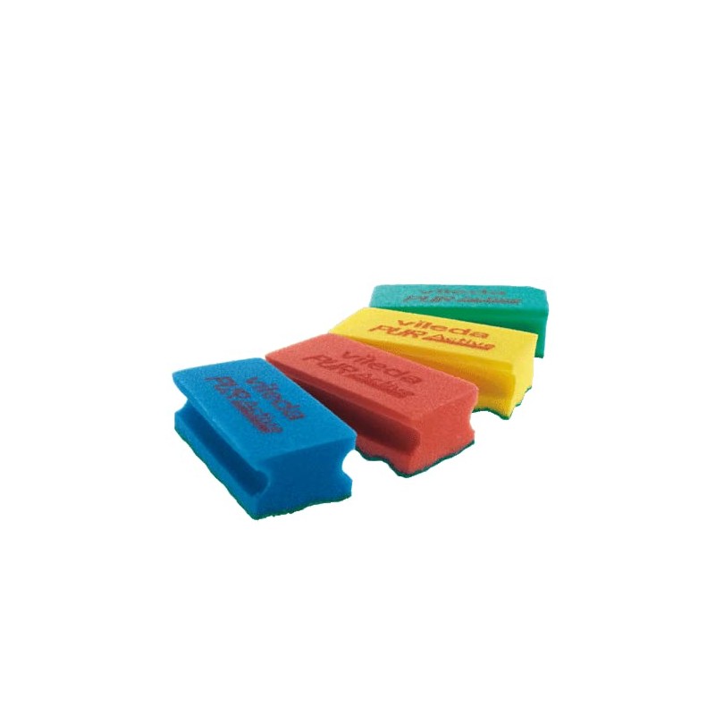 123111 Vileda Puractive Scourer Pack of 10 Green 123111