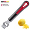 Westmark Gallant Peeler, Plastic/Stainless Steel, Black/Red/Silver, 16.5 x 2.7 x