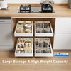 MUSTORN 2 Pack Pull Out Cabinet Organizer, 21.8" Deep Slide