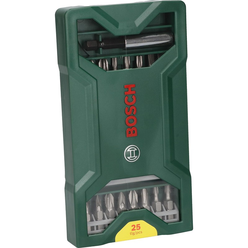 Bosch 25pc. Mini-X-Line Screwdriver Bit Set (PH-, PZ-, Hex-, T-,