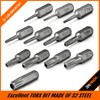 Torx Bit Set with 1/4 inch Magnetic Bit Driver,TEKPREM 12-Piece