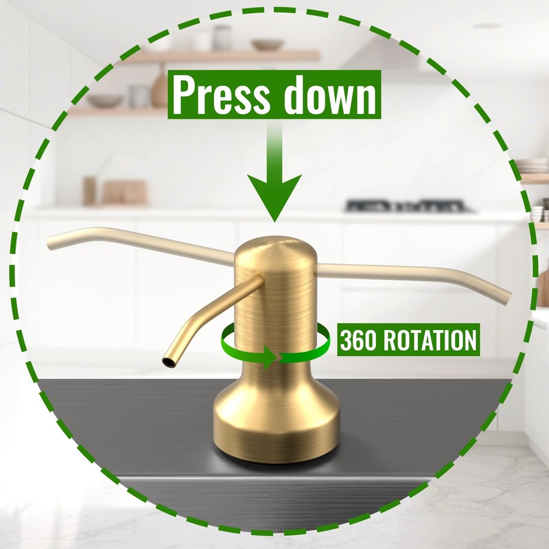 Soap Dispenser for Kitchen Sink, Kitchen Sink Soap Dispenser with