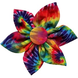 Huxley & Kent Pet Pinwheel | Woodstock (Small) | Pride Collar Accessory for Dogs/Cats | Bow Collar Attachment | Cute, Comfortable Accessory | H&K Pinwheel for Pets
