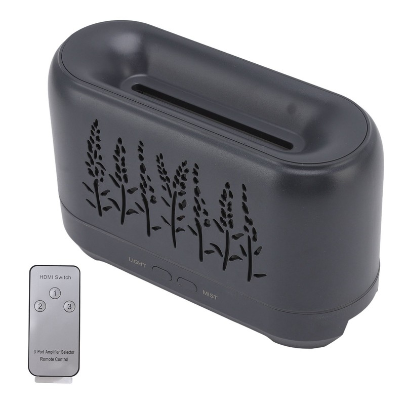 200ml Essential Oil Diffuser Hollow Out Quiet Diffuser with Flame