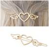 Cimenexe Bohemian Heart Hair Clip Hollow Heart Hair Clip Love