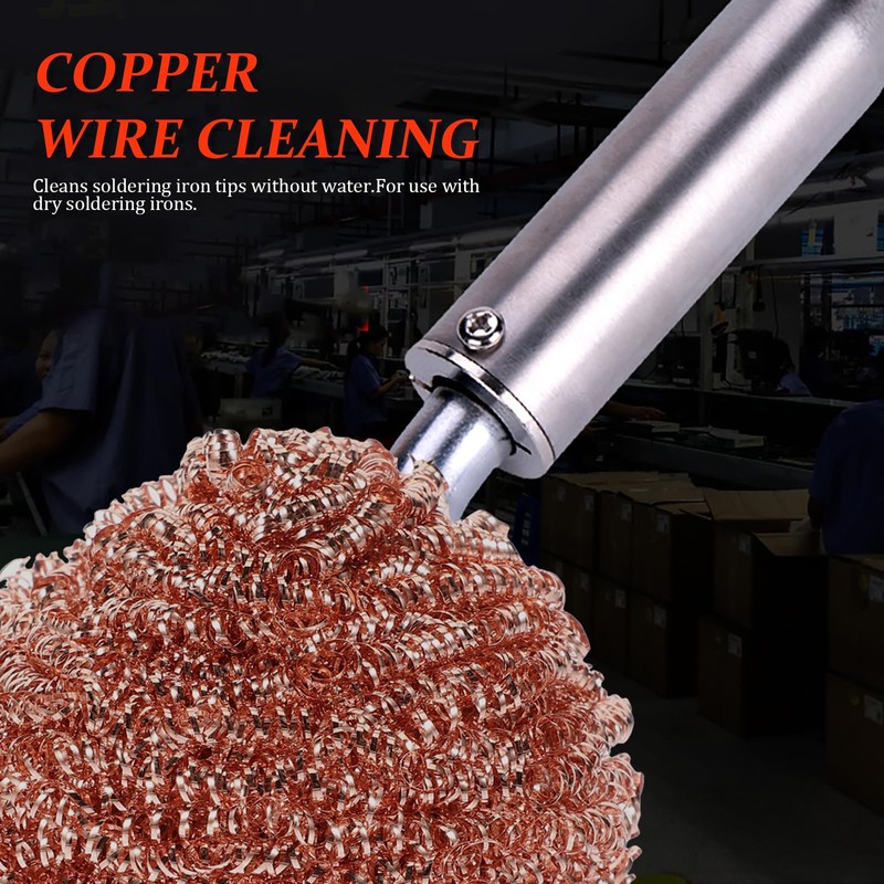 Yardwe Soldering Iron Cleaning Balls Copper Wire Balls for Precise