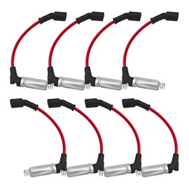 Juego de 8 cables de bujía, OEM # M8-48322,48322R - Bujías y cables de repuesto Yukon 5.3L 6.2L 6.6L Escalade Sierra V8 Engine, juego de cables de enc