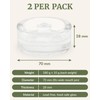 Elementi Fermentation Weight Set of 2 – Easy Grip Glass