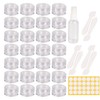 Pack of 70 5 ml small jars with lids, cosmetic
