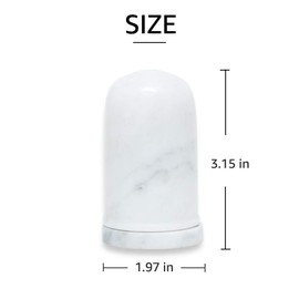 JIMEI Marble Toothpick Holder with Lid, Toothpick Dispenser Jar Box, marble salt and pepper shakers, Toothpicks Container Case Cute Toothpick Organizer for Home, Kitchen, Restaurant