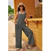 Panadila Womens Waffle Knit Jumpsuit Casual Wide Leg Jumpsuits Oversized