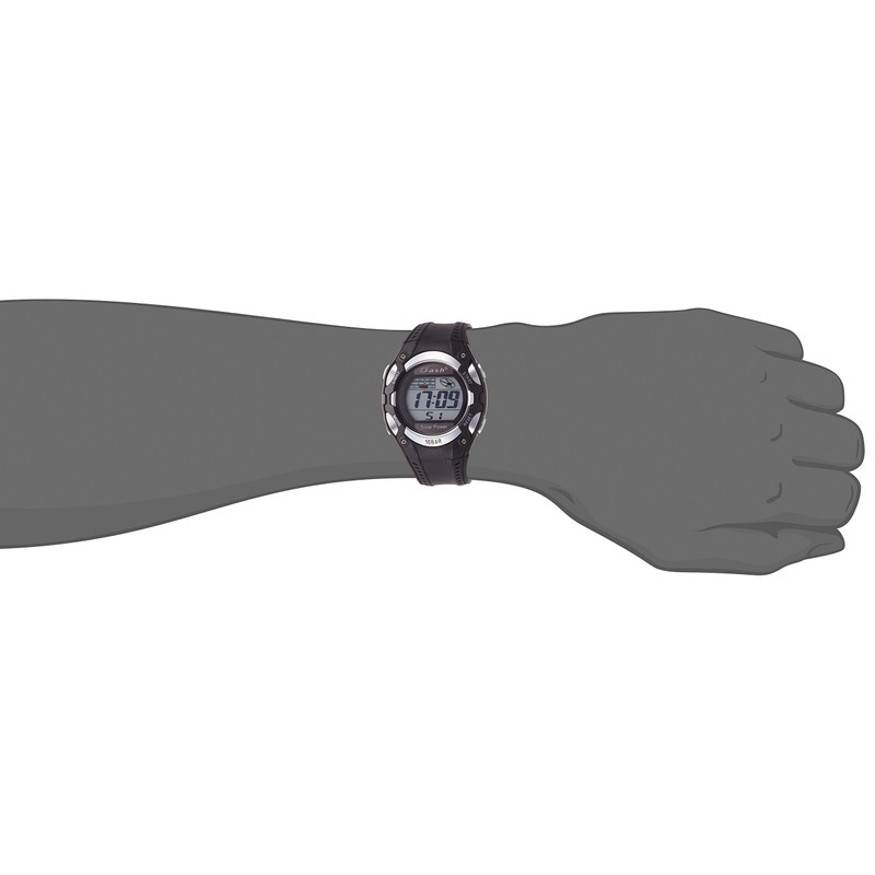 Arias ADWW16032SOL13 Solar Digital Dash Wristwatch, Waterproof, Multi-functional, Urethane Strap,