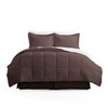 Merit Linens 8-Piece Down-Alternative Comforter Set - Full Chocolate