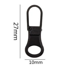 Zipper Pull Replacement, Zip Pullers Detachable Zipper Tab Repair Handle Mend Fixer Zipper Head Metal Zipper Slider Fix Cord Extender for Clothing Luggage Backpack Pants Jackets 10 pcs Loopunk