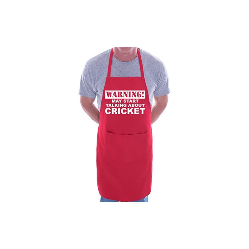 May Start Talking About Cricket BBQ Cooking Funny Novelty Apron