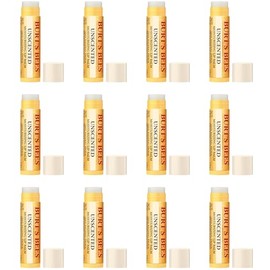 Burt's Bees Bálsamo labial sin perfume .15oz - Paquete de 12 unidades