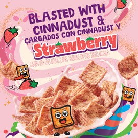 Cinnamon Toast Crunch Breakfast Cereal, Crispy Strawberry Cereal, 12 oz