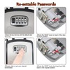 Extra Large Key Storage Security Lock,V-Resourcing Door Knob Mounted,Resettable 4