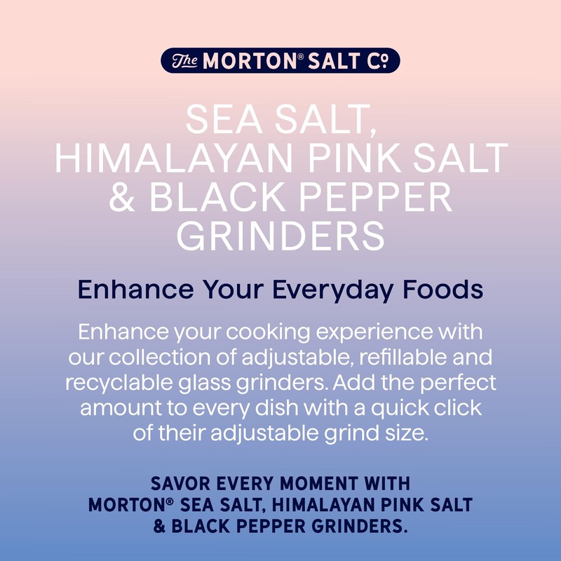Morton Grinder Set - Himalayan Pink Salt (2.5 oz), Sea