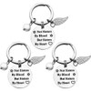 XGALBLA 3 Pieces Best Friend Keychain Not Sisters by Blood