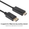 Large DisplayPort to HDMI HD Audio Video Adapter Cable Cord