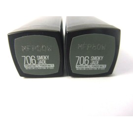 Maybelline LOT OF 2 Color Sensational Matte Metallic Lipstick # 706 Smoky Jade