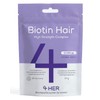 4 HER Biotin Hair Growth Supplement 10000 mcg Zinc &