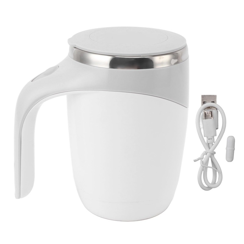Qcwwy Self-Stirring Coffee Cup, USB Charging, Washable, Self-Stirring Cup for